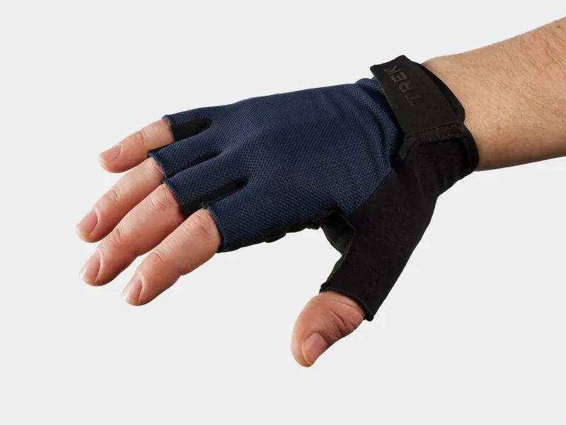Trek Solstice Gel Short Finger Cycling Gloves - Dark Blue