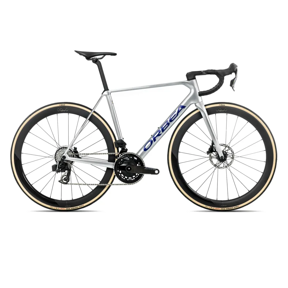 uPRISE Bikes Orbea Orca M21e Ltd PWR 2026 Carbon Road Bike - Spark Silver | Price match, 365 day return s, 18-Month Warranty, Finance Available & Free UK Delivery