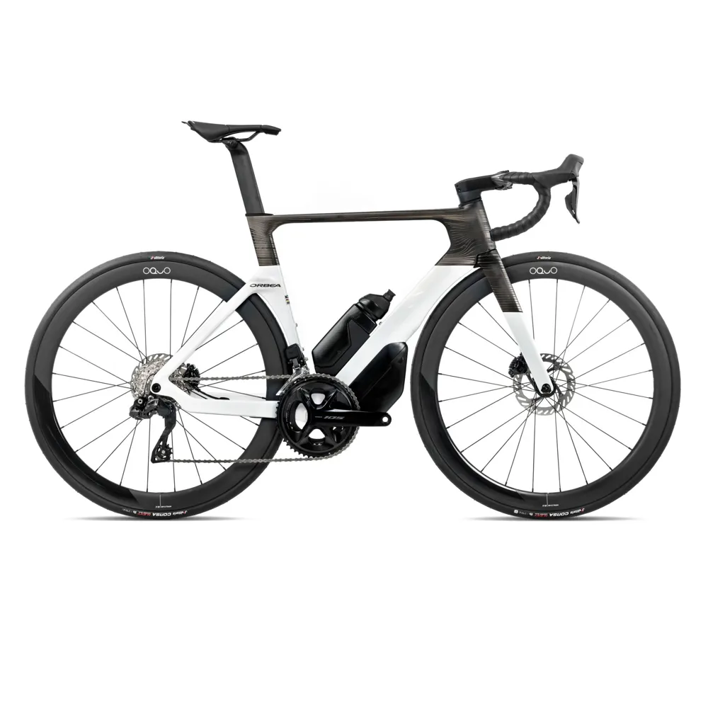uPRISE Bikes Orbea Orca Aero M35i LTD PWR 2026 Carbon Aero Road Bike - Magic Gold/Carbon Raw | Price match, 365 day returns, 18-Month Warranty, Finance Available & Free UK Delivery