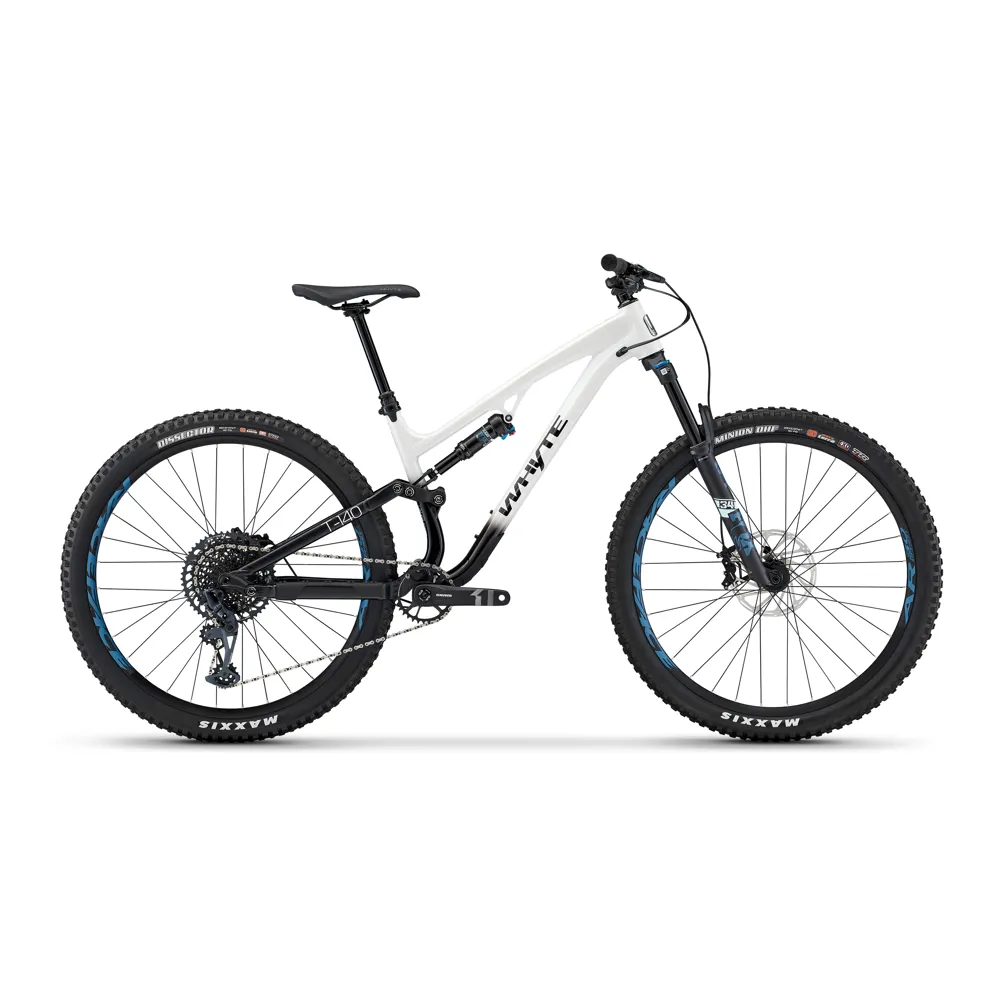 uPRISE Bikes Whyte Bikes Whyte T-140 RS 29er 2025 Full Suspension Mountain Bike - White/Black | Price match, 365 day return s, 18-Month Warranty, Finance Available & Free UK Delivery