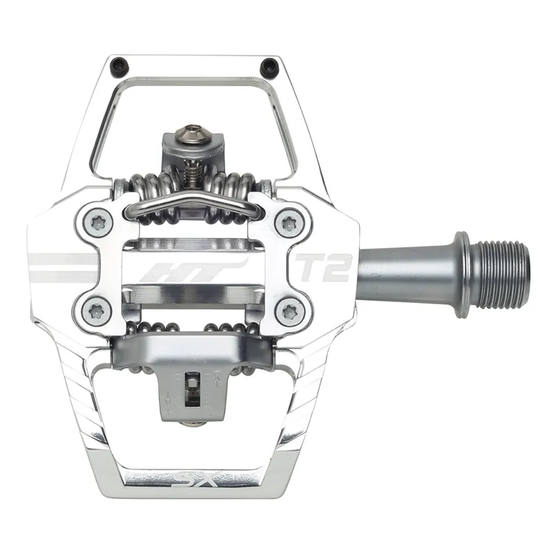 HT Components T2-SX Clipless BMX Pedals - Silver