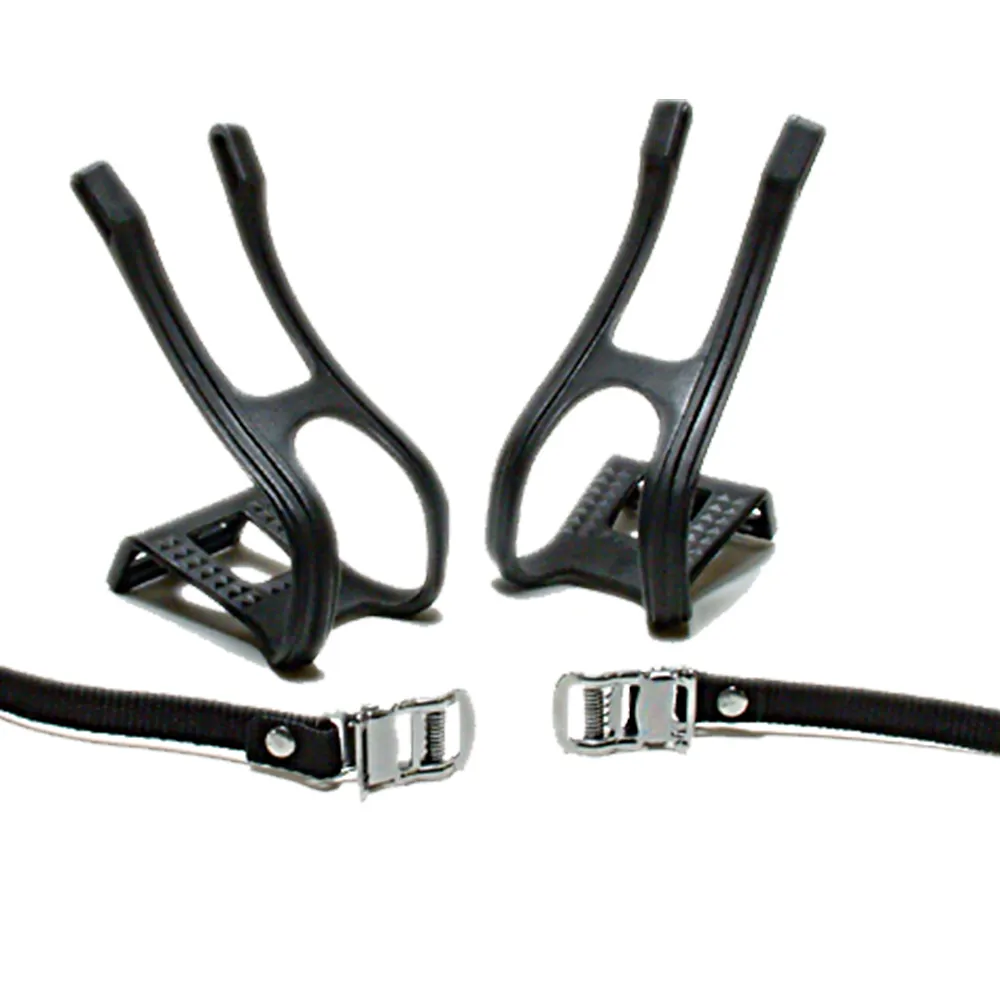 uPRISE Bikes Oxford Resin Double Toe Clips - Pair - Black | Price match, 365 day return s, 18-Month Warranty, Finance Available & Free UK Delivery