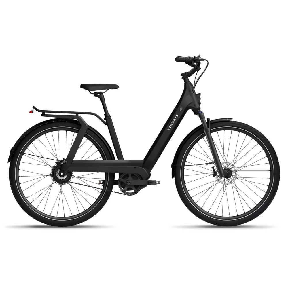 uPRISE Bikes Tenways Ago T 2025 Electric Hybrid Bike - 58cm - Midnight Black | Price match, 365 day returns, 18-Month Warranty, Finance Available & Free UK Delivery