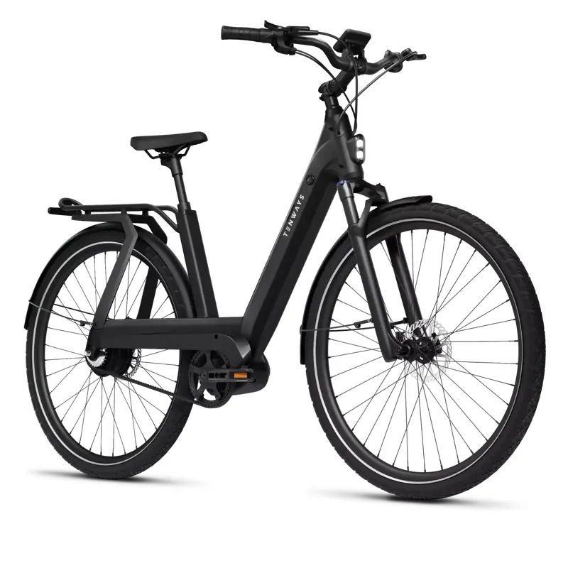 Tenways Ago T 2025 Electric Hybrid Bike - 58cm - Midnight Black-1