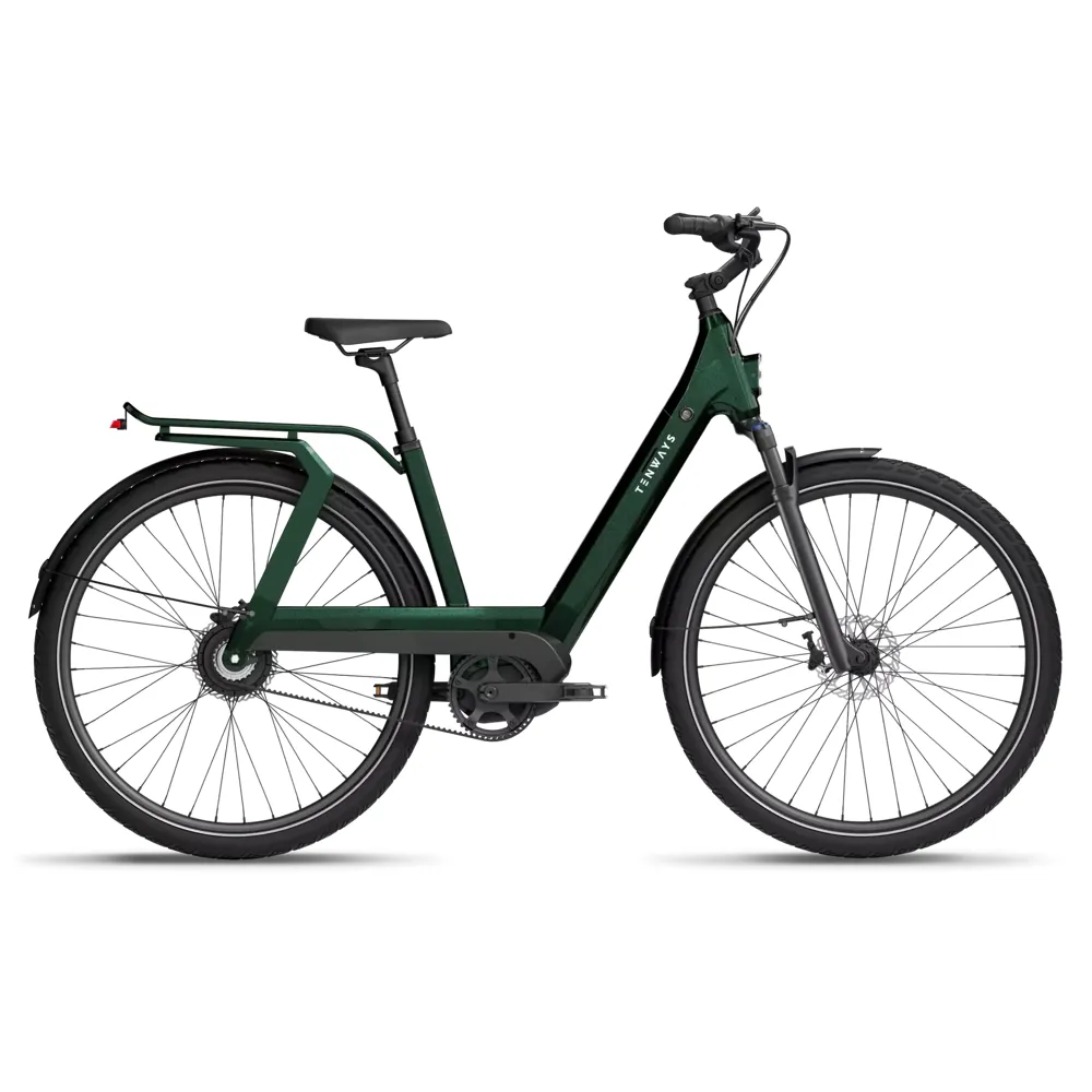 uPRISE Bikes Tenways Ago T 2025 Electric Hybrid Bike - 48cm - Jungle Green | Price match, 365 day return s, 18-Month Warranty, Finance Available & Free UK Delivery
