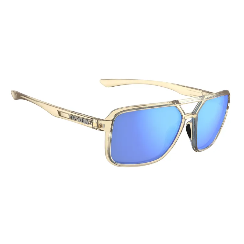 Tifosi Salto Single Lens Sunglasses - Golden Ray/Sky Blue Mirror-2