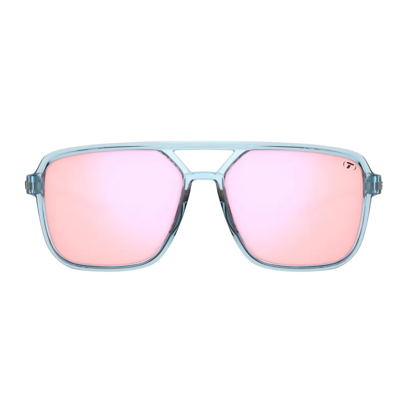 Tifosi Salto Single Lens Sunglasses - Blue Horizon/Pink Mirror-1