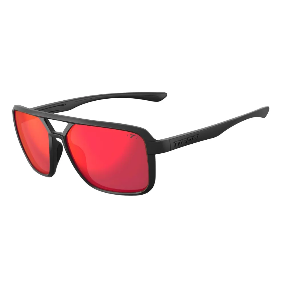 uPRISE Bikes Tifosi Salto Single Lens Sunglasses - Blackout Smoke/Red Mirror | Price match, 365 day return s, 18-Month Warranty, Finance Available & Free UK Delivery