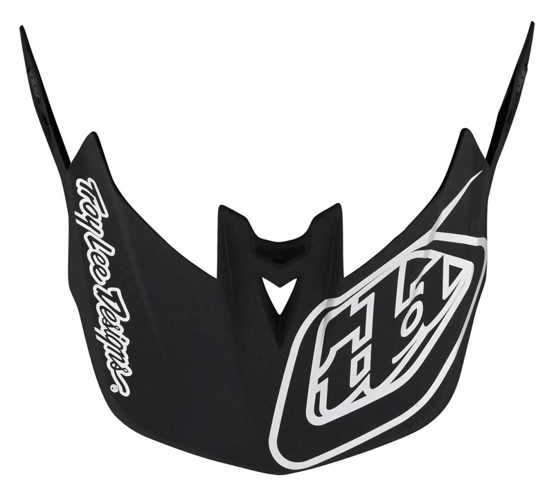 Troy Lee Designs D4 Helmet Replacement Visor - Stealth Black/Silver