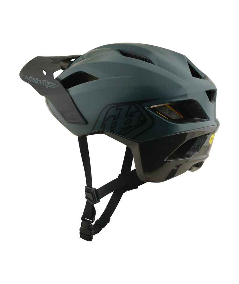 Troy Lee Designs Flowline Mips MTB Helmet - Point Dark Forest/Charcoal-1