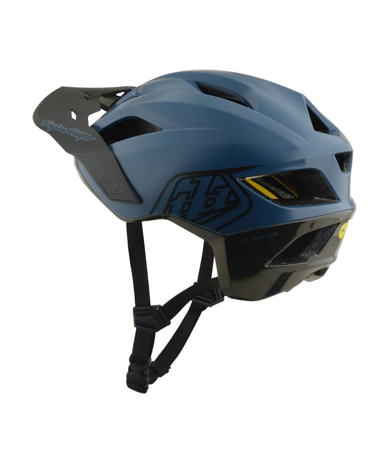 Troy Lee Designs Flowline Mips MTB Helmet - Point Slate/Charcoal-1