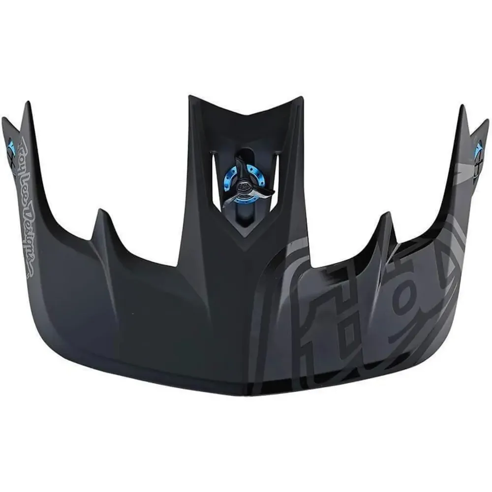 uPRISE Bikes Troy Lee Designs Troy Lee Stage Helmet Replacement Visor - Pinstripe Black/Cyan | Price match, 365 day returns, 18-Month Warranty, Finance Available & Free UK Delivery
