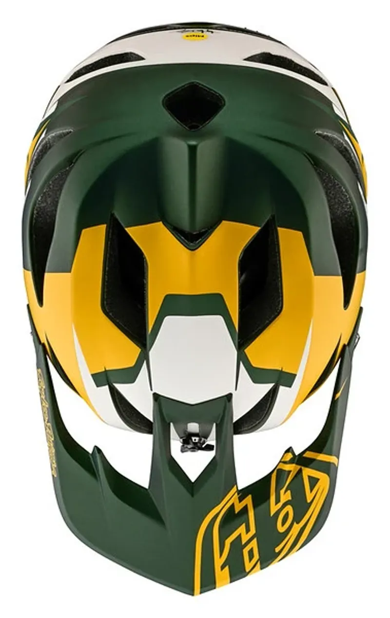 Troy Lee Stage Helmet Replacement Visor Only - Ropo Green/Gold