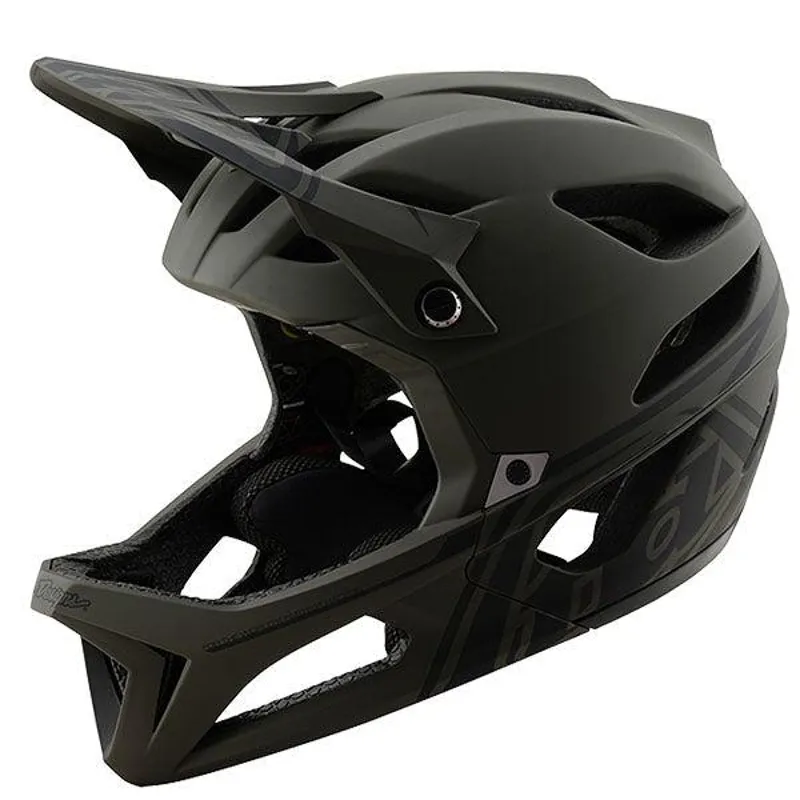 Troy Lee Stage 2 Mips Full Face MTB Helmet - Stealth Black