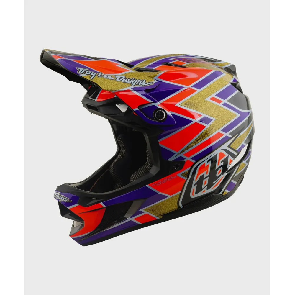 uPRISE Bikes Troy Lee Designs D4 Carbon Mips Full Face Helmet - Flush Violet | Price match, 365 day returns, 18-Month Warranty, Finance Available & Free UK Delivery