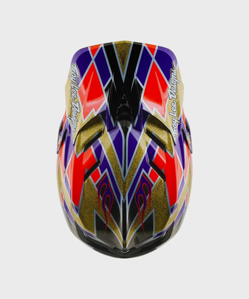 Troy Lee Designs D4 Carbon Mips Full Face Helmet - Flush Violet-3