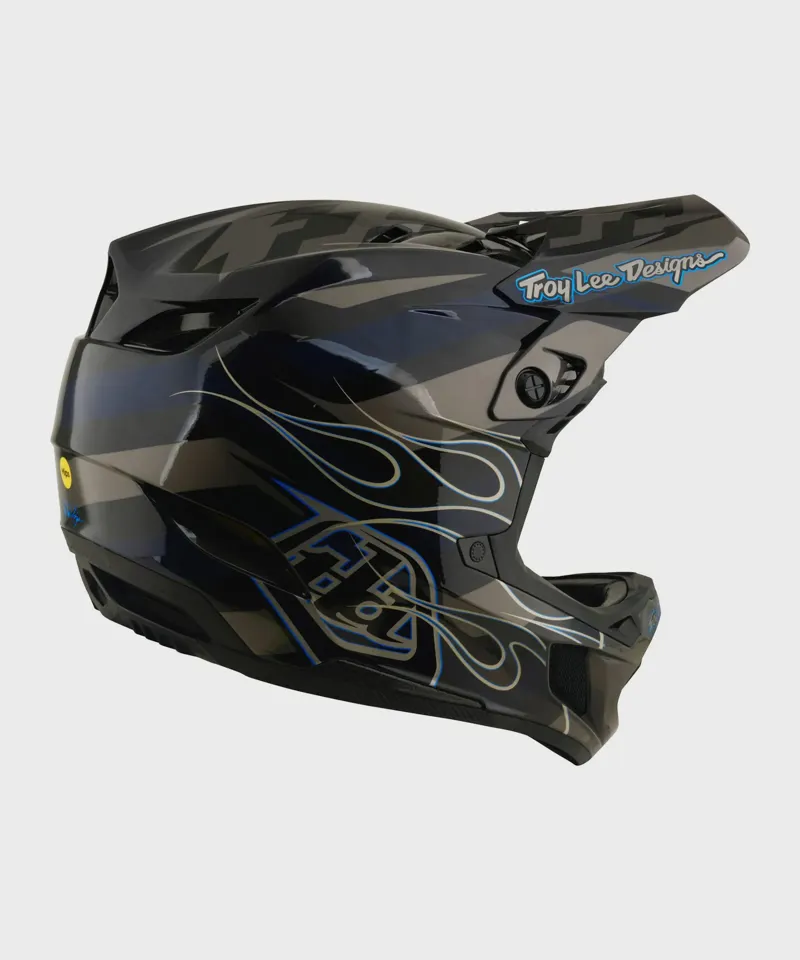 Troy Lee D4 Composite Mips Full Face MTB Helmet - Burst Grey-3