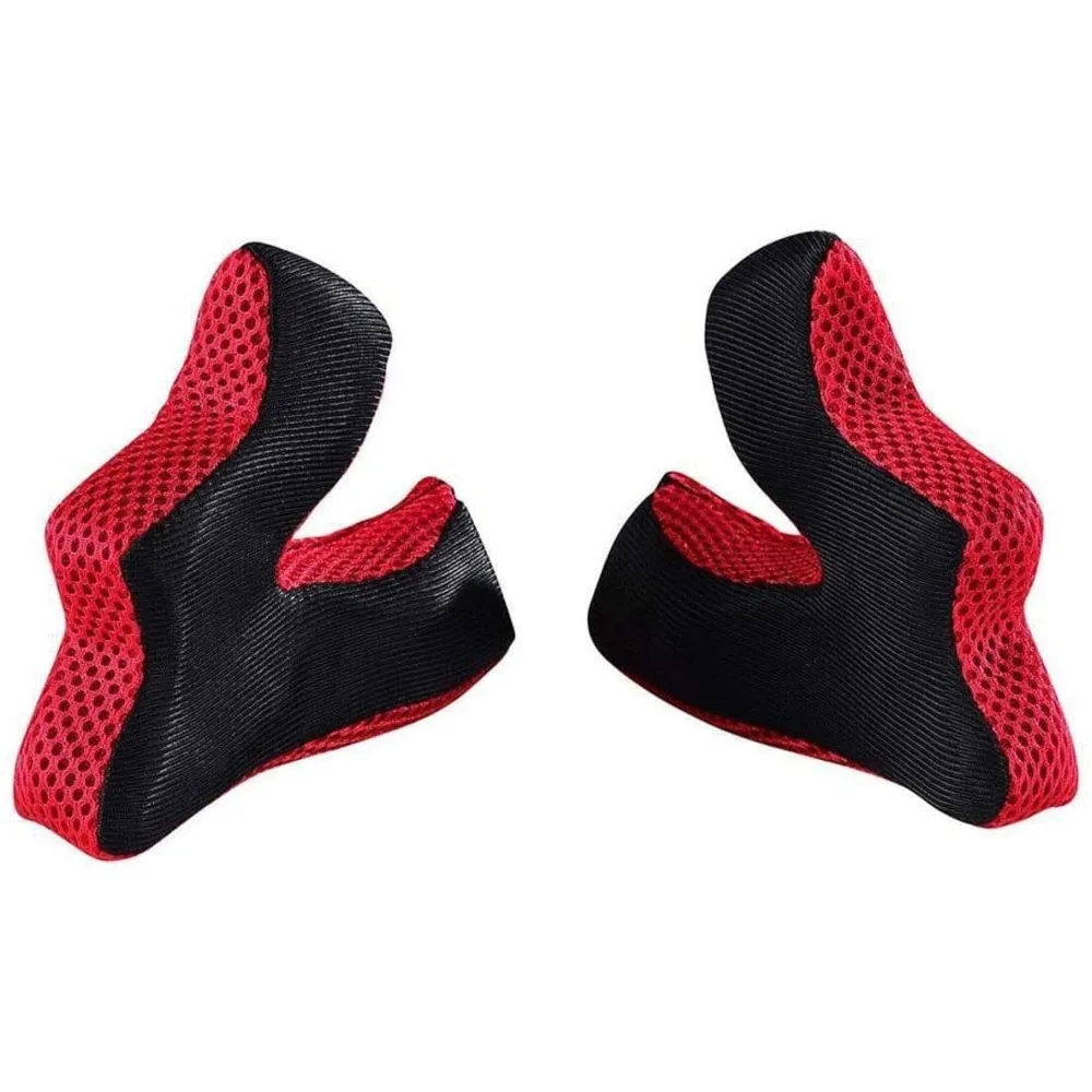 uPRISE Bikes Troy Lee Designs D3 3D Replacement Cheekpad Padding - Red | Price match, 365 day returns, 18-Month Warranty, Finance Available & Free UK Delivery