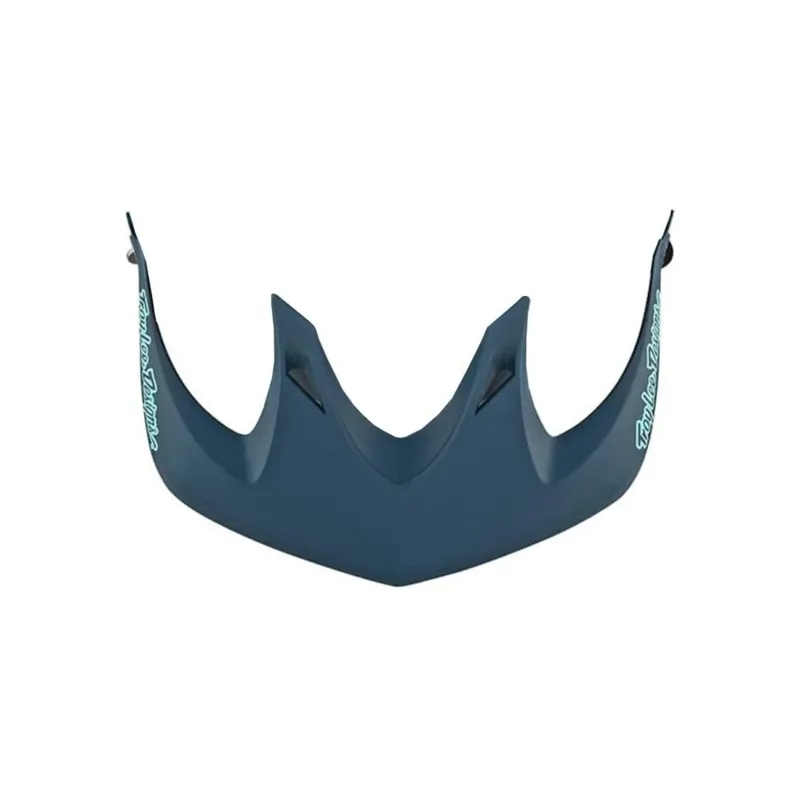 Troy Lee A1 MIPS Helmet Replacement Visor - Classic Dark Gray/Aqua
