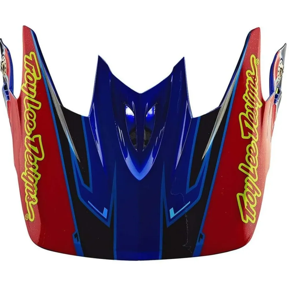uPRISE Bikes Troy Lee Designs Troy Lee D3 Helmet Replacement Visor - Cadence Yellow/Red | Price match, 365 day returns, 18-Month Warranty, Finance Available & Free UK Delivery