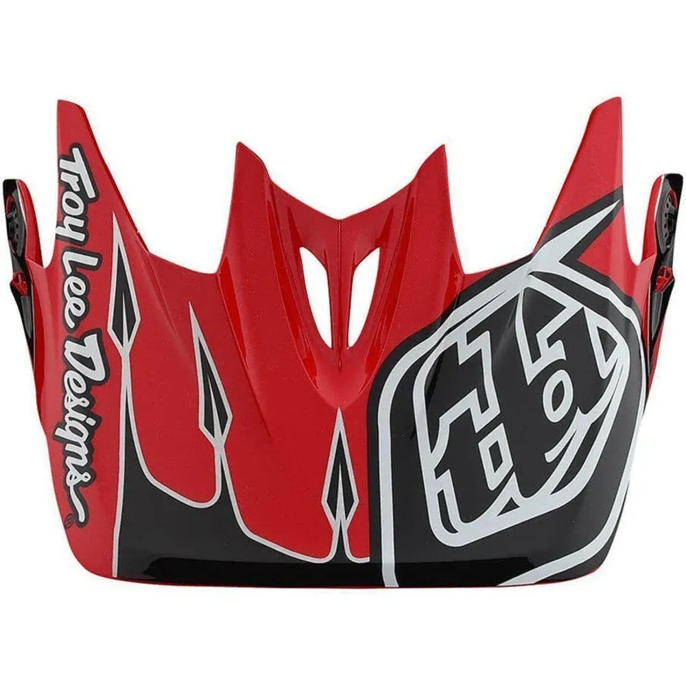 uPRISE Bikes Troy Lee Designs Troy Lee D3 Helmet Replacement Visor - Corona Red/White | Price match, 365 day returns, 18-Month Warranty, Finance Available & Free UK Delivery