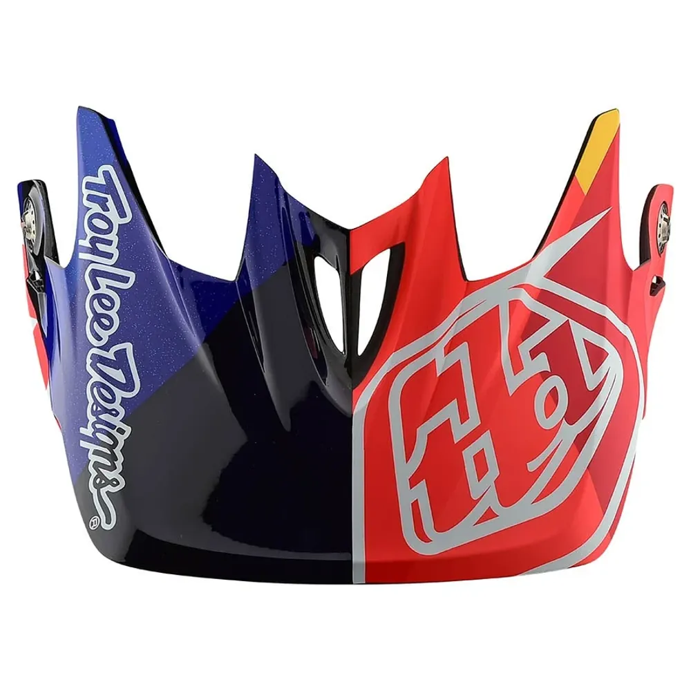 uPRISE Bikes Troy Lee Designs Troy Lee D3 Helmet Replacement Visor - Jet Orange/Navy | Price match, 365 day returns, 18-Month Warranty, Finance Available & Free UK Delivery