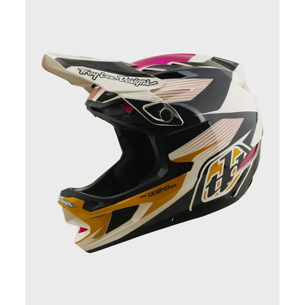 uPRISE Bikes Troy Lee Designs Troy Lee D4 Polyacrylate Mips Full Face MTB Helmet - Turbo Acid/Fuchsia | Price match, 365 day returns, 18-Month Warranty, Finance Available & Free UK Delivery