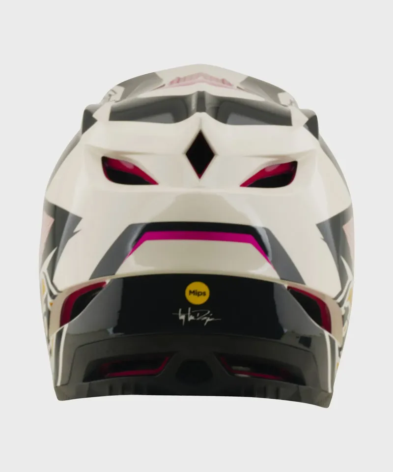 Troy Lee D4 Polyacrylate Mips Full Face MTB Helmet - Turbo Acid/Fuchsia-2