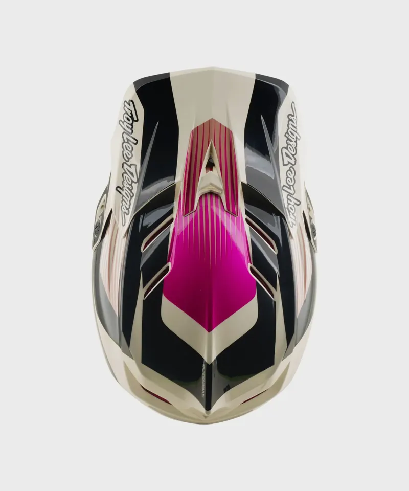 Troy Lee D4 Polyacrylate Mips Full Face MTB Helmet - Turbo Acid/Fuchsia-3