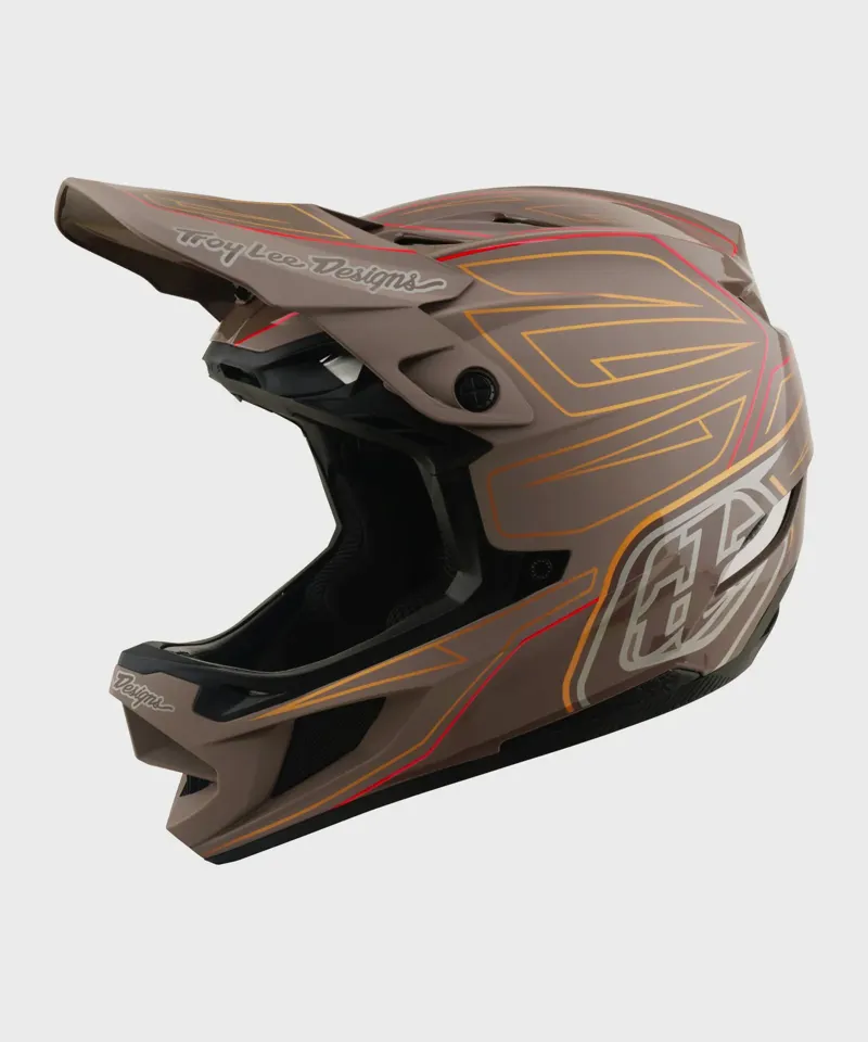 Troy Lee D4 Polyacrylate Mips Full Face MTB Helmet - Shadow Pro Timber