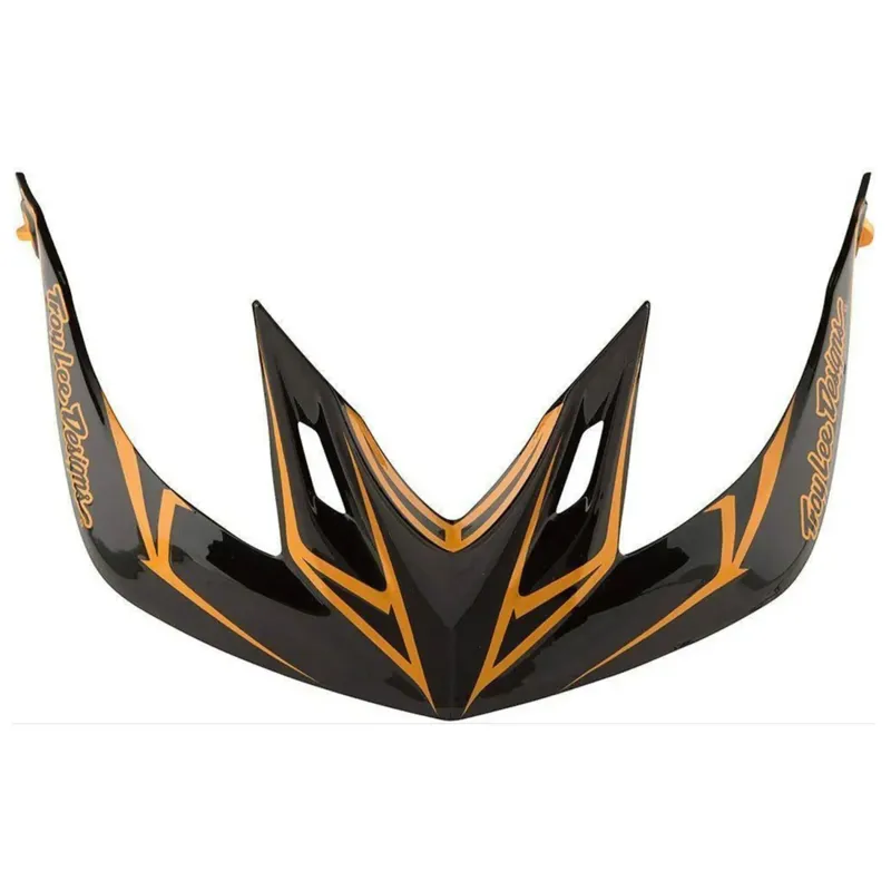 Troy Lee A2 Helmet Replacement Visor - Pinstripe Black/Gold