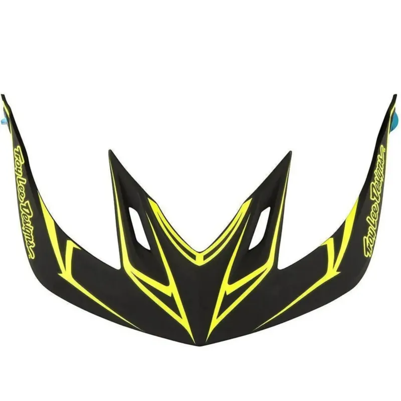 Troy Lee A2 Helmet Replacement Visor - Pinstripe Black/Yellow