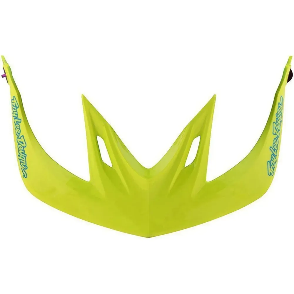 uPRISE Bikes Troy Lee Designs Troy Lee A2 Helmet Replacement Visor - Decoy Cyan/Yellow | Price match, 365 day returns, 18-Month Warranty, Finance Available & Free UK Delivery