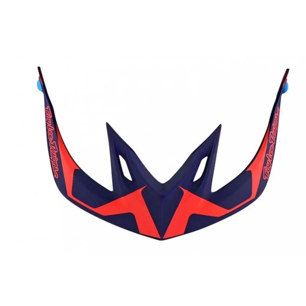 uPRISE Bikes Troy Lee Designs Troy Lee A2 Helmet Replacement Visor - Dropout Navy/Orange | Price match, 365 day returns, 18-Month Warranty, Finance Available & Free UK Delivery