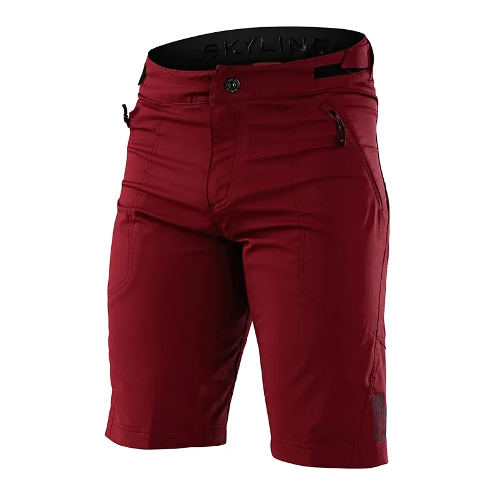 uPRISE Bikes Troy Lee Designs Troy Lee Skyline Shorts Shell Only Men's Baggy Shorts - Solid Wine | Price match, 365 day returns, 18-Month Warranty, Finance Available & Free UK Delivery