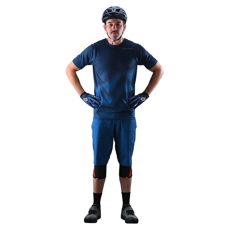 Troy Lee Skyline Shelly Only Men's Baggy Shorts - Slate Blue-2