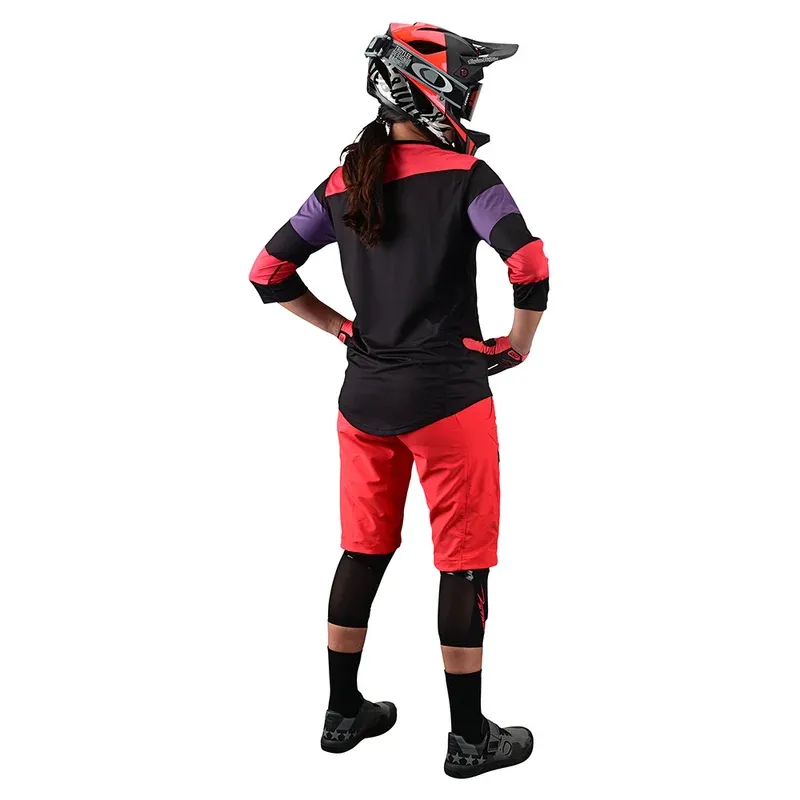 Troy Lee Mischief Women's Baggy Shorts Shell Only - Solid Firecracker-3