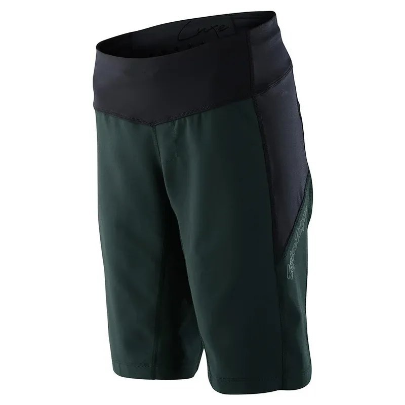 Troy Lee Luxe Women's Baggy Shorts Shell Only - Solid Steel Green