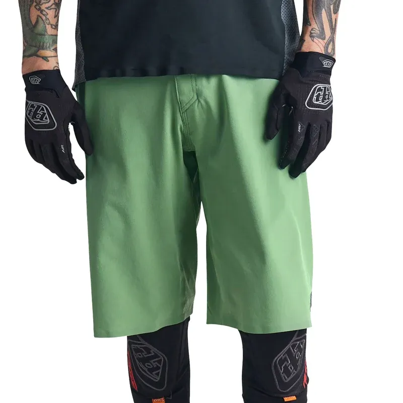 Troy Lee Designs Drift Men's Baggy Shorts Shell Only - Solid Glass Green-9