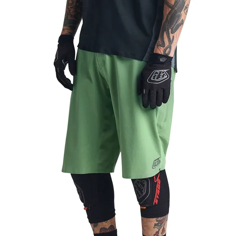 Troy Lee Designs Drift Men's Baggy Shorts Shell Only - Solid Glass Green-10
