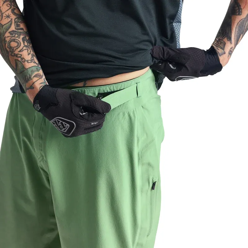 Troy Lee Designs Drift Men's Baggy Shorts Shell Only - Solid Glass Green-3