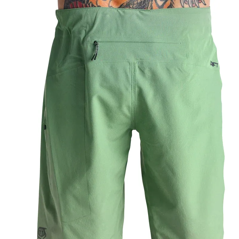Troy Lee Designs Drift Men's Baggy Shorts Shell Only - Solid Glass Green-6