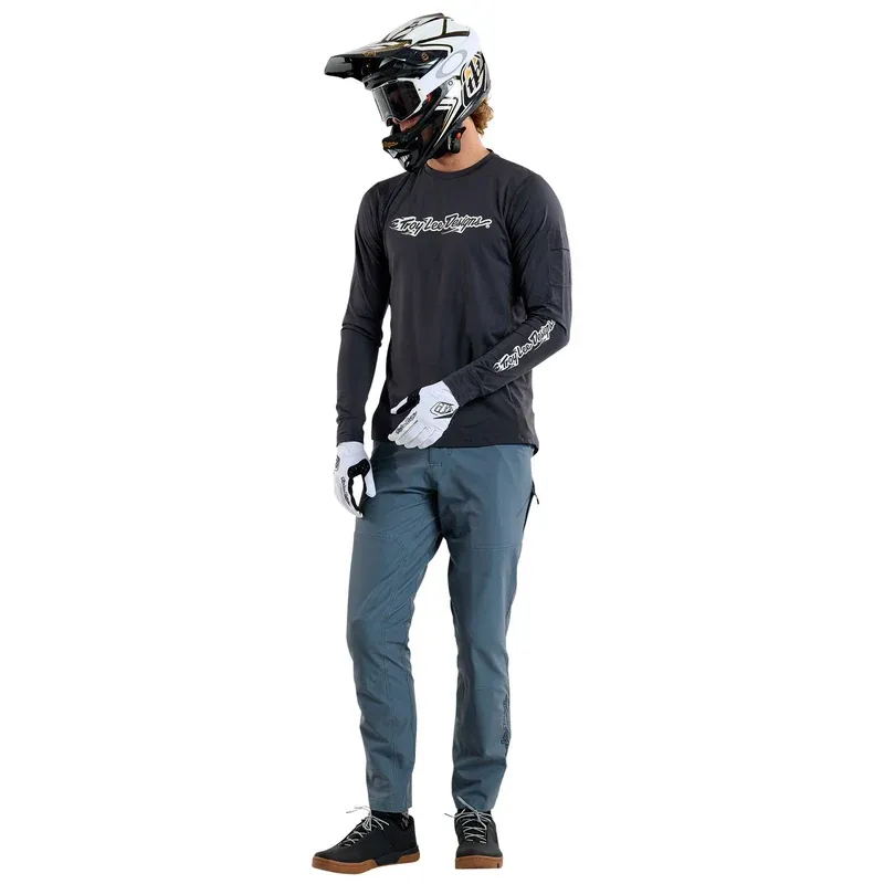 Troy Lee Ruckus Long Travel Men's Pant - Mono Steel Blue-11