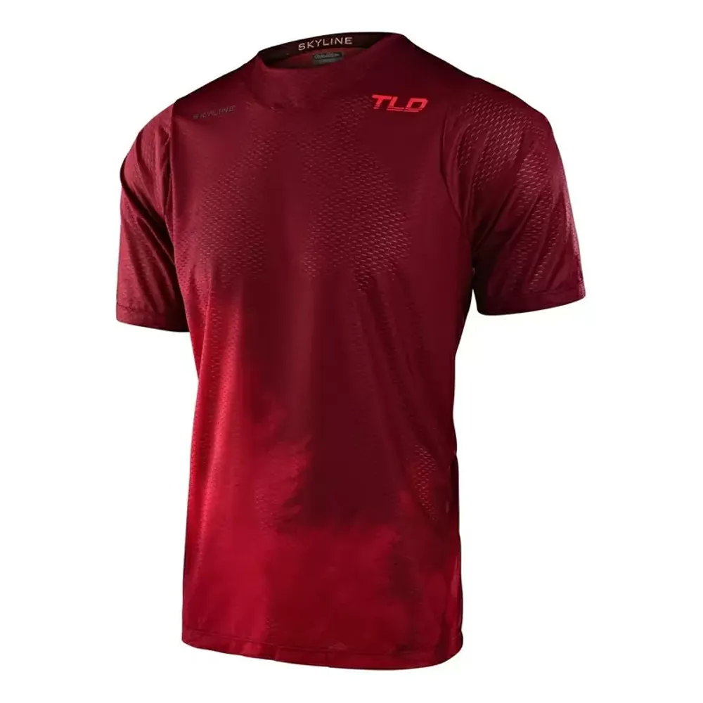uPRISE Bikes Troy Lee Designs Troy Lee Skyline Air Men's Short Sleeve Jersey - Fades Wine | Price match, 365 day returns, 18-Month Warranty, Finance Available & Free UK Delivery