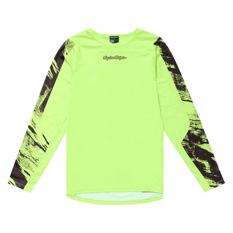 Troy Lee Skyline Chill Men's Long Sleeve Jersey - Rockslide Glo Yellow