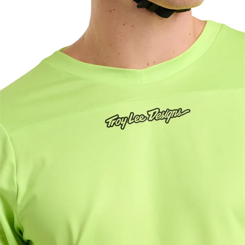Troy Lee Skyline Chill Men's Long Sleeve Jersey - Rockslide Glo Yellow-9
