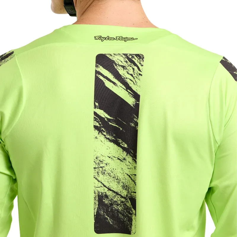 Troy Lee Skyline Chill Men's Long Sleeve Jersey - Rockslide Glo Yellow-11