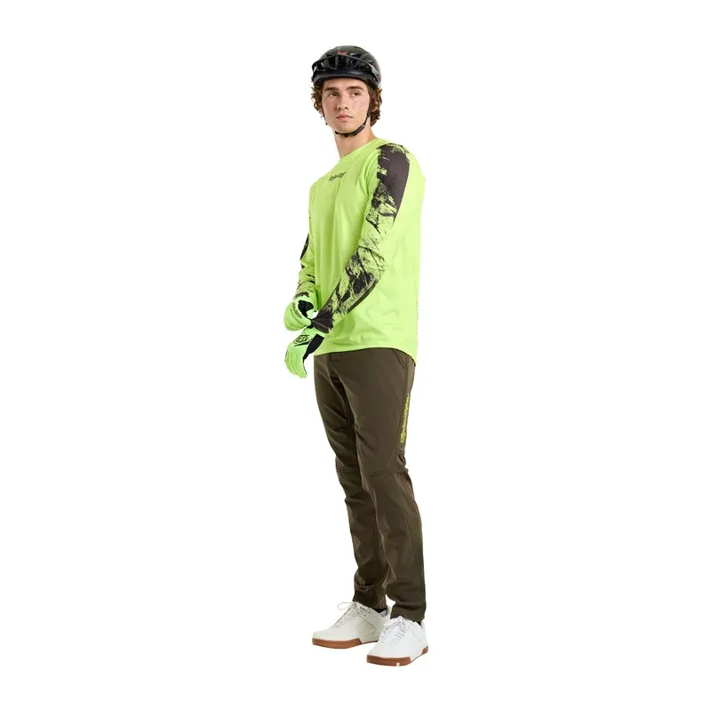 Troy Lee Skyline Chill Men's Long Sleeve Jersey - Rockslide Glo Yellow-6