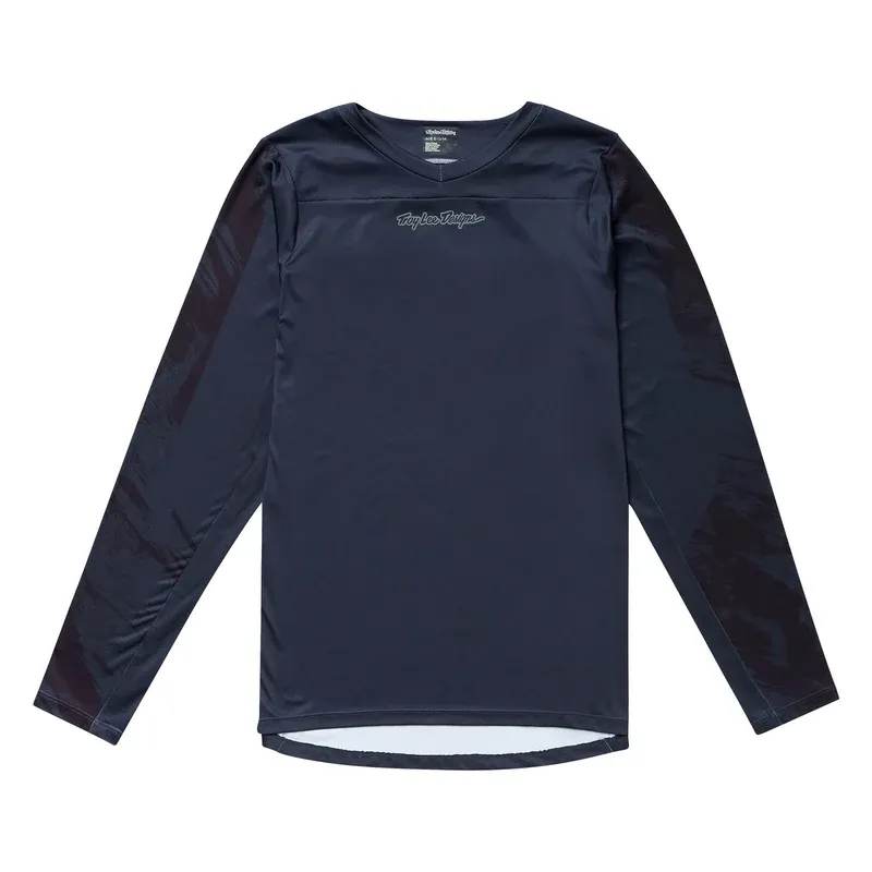 Troy Lee Skyline Chill Men's Long Sleeve Jersey - Rockslide Obsidian