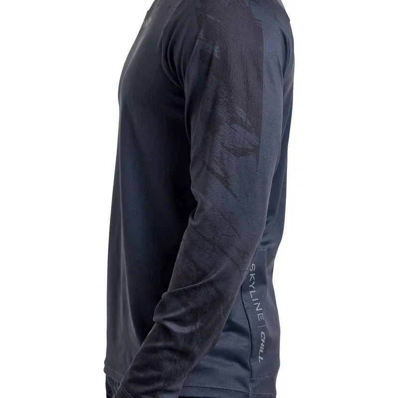 Troy Lee Skyline Chill Men's Long Sleeve Jersey - Rockslide Obsidian-10